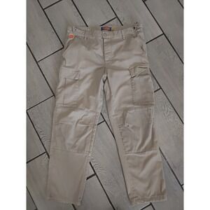 Empyre Relaxed Fit Cargo Pants Tan Khaki Mens Size 32 Adjustable Waist